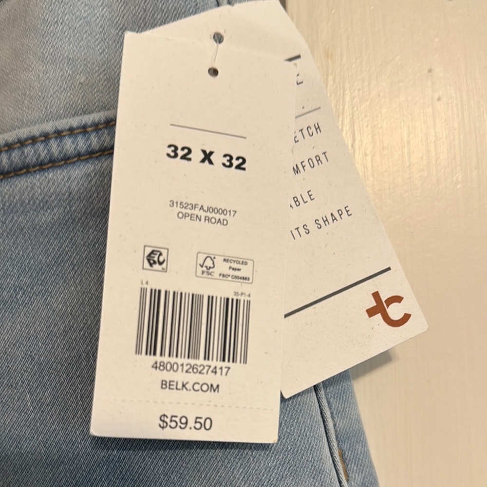 True Craft Men’s Light Blue Denim Jeans - Picture 4 of 5